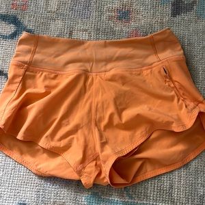 Outdoor Voices Hudson orange shorts